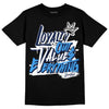 Jordan 3 "Midnight Navy" DopeSkill T-Shirt LOVE Graphic Streetwear - Black