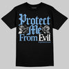 Jordan 12 Retro 'Melo' DopeSkill T-Shirt Protect Me From Evil Graphic Streetwear - Black