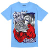 Jordan 9 Powder Blue DopeSkill Sky Blue T-Shirt Stackin Mines Graphic Streetwear