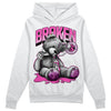 Jordan 4 GS “Hyper Violet” DopeSkill Hoodie Sweatshirt Sick Bear Graphic Streetwear - White