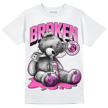 Jordan 4 GS “Hyper Violet” DopeSkill T-Shirt Sick Bear Graphic Streetwear - White