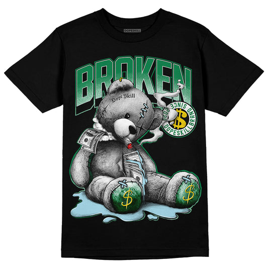 Jordan 5 “Lucky Green” DopeSkill T-Shirt Sick Bear Graphic Streetwear - Black