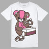 Dunk Low Smokey Mauve Playful Pink DopeSkill T-Shirt Sneakerhead BEAR Graphic Streetwear - White 