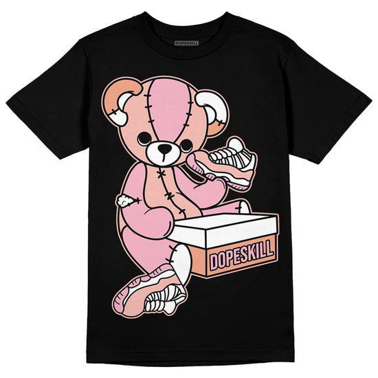 Jordan 11 Low “Legend Pink” DopeSkill T-Shirt Sneakerhead BEAR Graphic Streetwear - Black