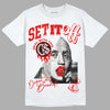 Jordan 12 “Cherry” DopeSkill T-Shirt New Set It Off Graphic Streetwear - White