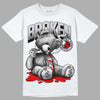 Jordan 2 Retro "Black Cement" DopeSkill T-Shirt Sick Bear Graphic Streetwear - White