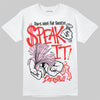 Awake NY x Air Jordan 5 Arctic Pink DopeSkill T-Shirt Speak It Graphic Streetwear - White