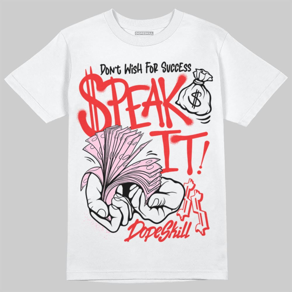 Awake NY x Air Jordan 5 Arctic Pink DopeSkill T-Shirt Speak It Graphic Streetwear - White