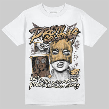 Jordan 5 “Earth/Metallic Gold” DopeSkill T-Shirt Pretty Girl Swag Garaphic Streetwear - White