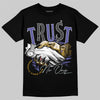 Jordan 4 Retro Lakers DopeSkill T-Shirt Trust No One Graphic Streetwear - Black