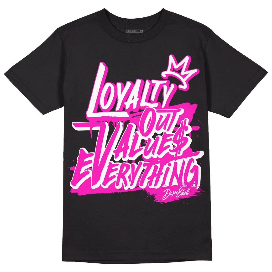 Dunk Low GS “Active Fuchsia” DopeSkill T-Shirt LOVE Graphic Streetwear - Black