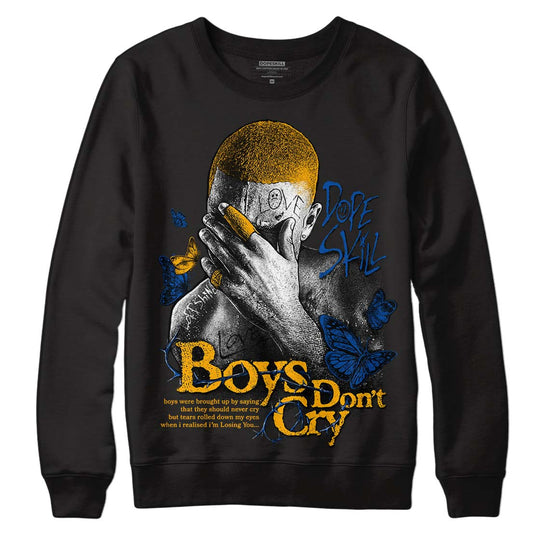 Dunk Blue Jay and University Gold DopeSkill Sweatshirt Boys Don't Cry Graphic Streetwear - Black