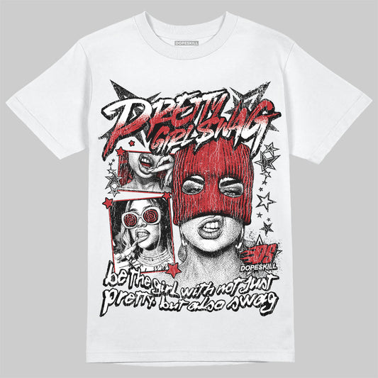 Jordan 12 Retro Flu Game (2025) DopeSkill T-Shirt Pretty Girl Swag Graphic Streetwear - White