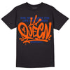 Dunk Low Futura Orange Blaze DopeSkill T-Shirt Queen Graphic Streetwear - Black