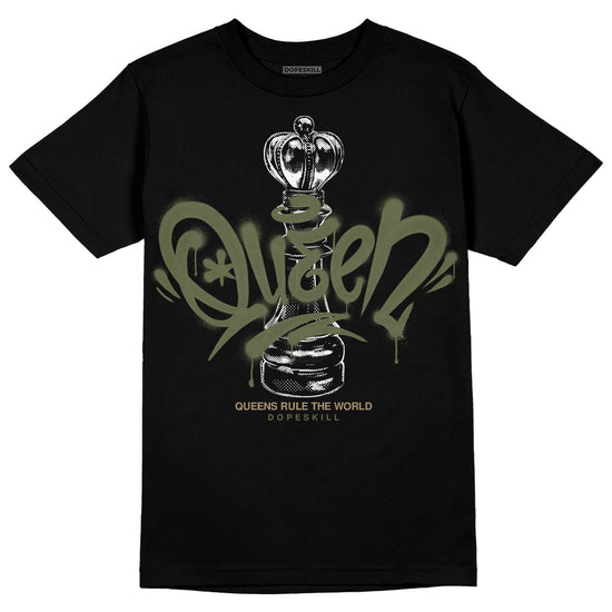 Air Max 90 Ballistic Neutral Olive DopeSkill T-Shirt Queen Chess Graphic Streetwear - Black