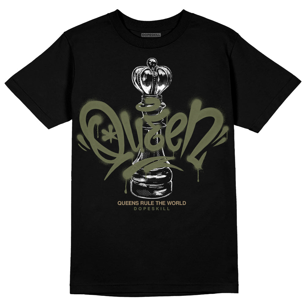 Air Max 90 Ballistic Neutral Olive DopeSkill T-Shirt Queen Chess Graphic Streetwear - Black