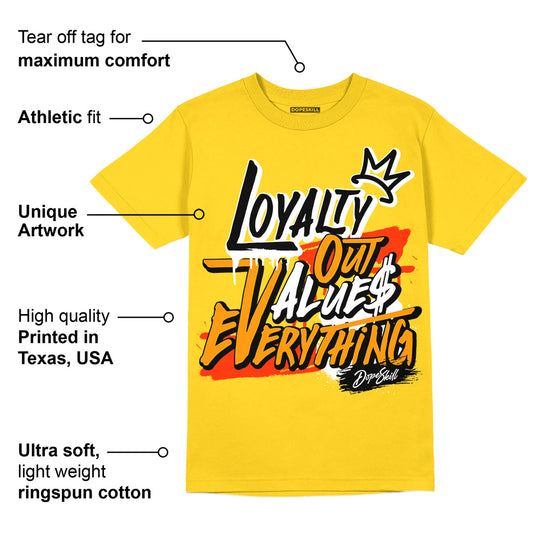 Yellow Ochre 6s DopeSkill Yellow T-shirt LOVE Graphic