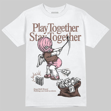 Adidas Campus 00s Dust Cargo Clear ‘Pink’ DopeSkill T-Shirt Play together, Stay together Graphic Streetwear - White