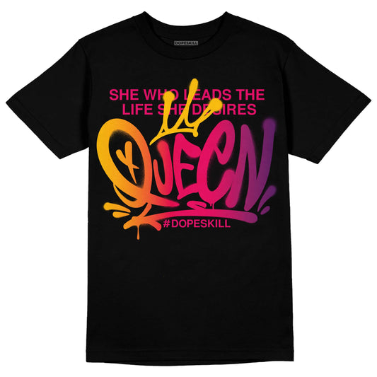 Jordan 3 Retro SP J Balvin Medellín Sunset DopeSkill T-Shirt Queen Graphic Streetwear - Black 