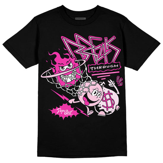 Dunk Low GS 'Triple Pink' DopeSkill T-Shirt Break Through Graphic Streetwear - Black