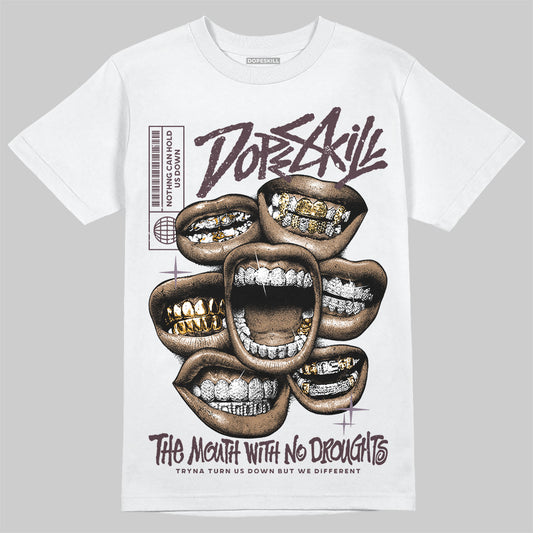 A Ma Maniére x Air Jordan 3 "Burgundy Crush" DopeSkill T-Shirt The Mouth With No Droughts Graphic Streetwear - White