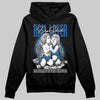 Jordan 12 “Blueberry” DopeSkill Hoodie Sweatshirt Real Lover Graphic Streetwear - Black