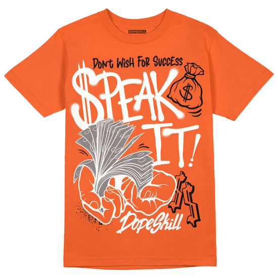 Jordan 3 Georgia Peach DopeSkill Orange T-shirt Speak It Graphic Streetwear