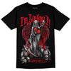 Jordan 4 Red Thunder DopeSkill T-Shirt New I'm Loving It Graphic Streetwear - Black