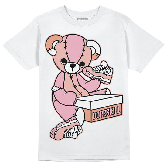 Jordan 11 Low “Legend Pink” DopeSkill T-Shirt Sneakerhead BEAR Graphic Streetwear - White