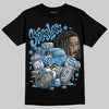 Jordan 14 Retro Black and University Blue DopeSkill T-Shirt Stressless Graphic Streetwear - Black