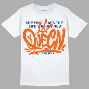 Dunk Low Futura Orange Blaze DopeSkill T-Shirt Queen Graphic Streetwear - White