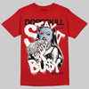 Jordan 5 Retro Fire Red Black Tongue (2025) DopeSkill T-Shirt Stay It Busy Graphic Streetwear - Red 