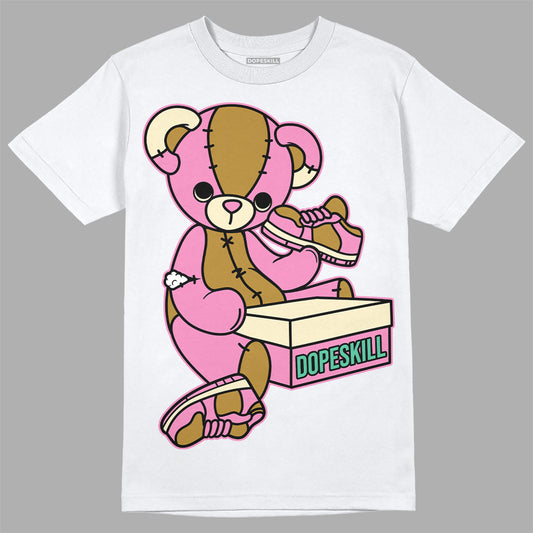 Parris Goebel x WMNS Dunk Low 'Playful Pink’ DopeSkill T-Shirt Sneakerhead BEAR Graphic Streetwear - White 