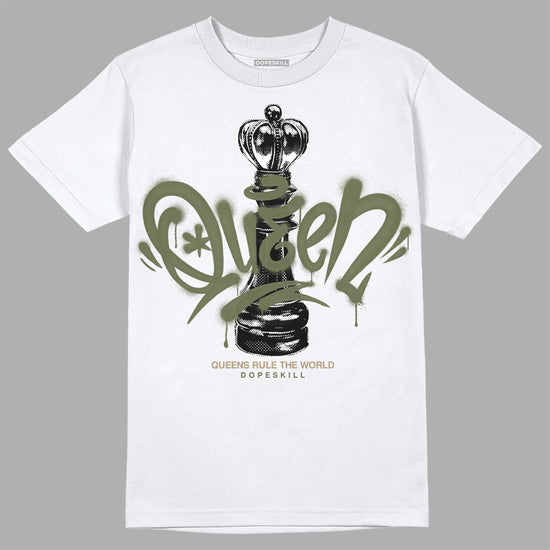 Air Max 90 Ballistic Neutral Olive DopeSkill T-Shirt Queen Chess Graphic Streetwear - White 