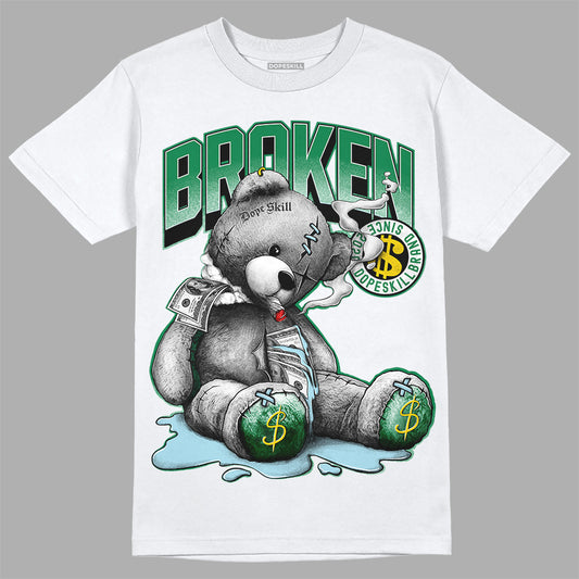 Jordan 5 “Lucky Green” DopeSkill T-Shirt Sick Bear Graphic Streetwear - White