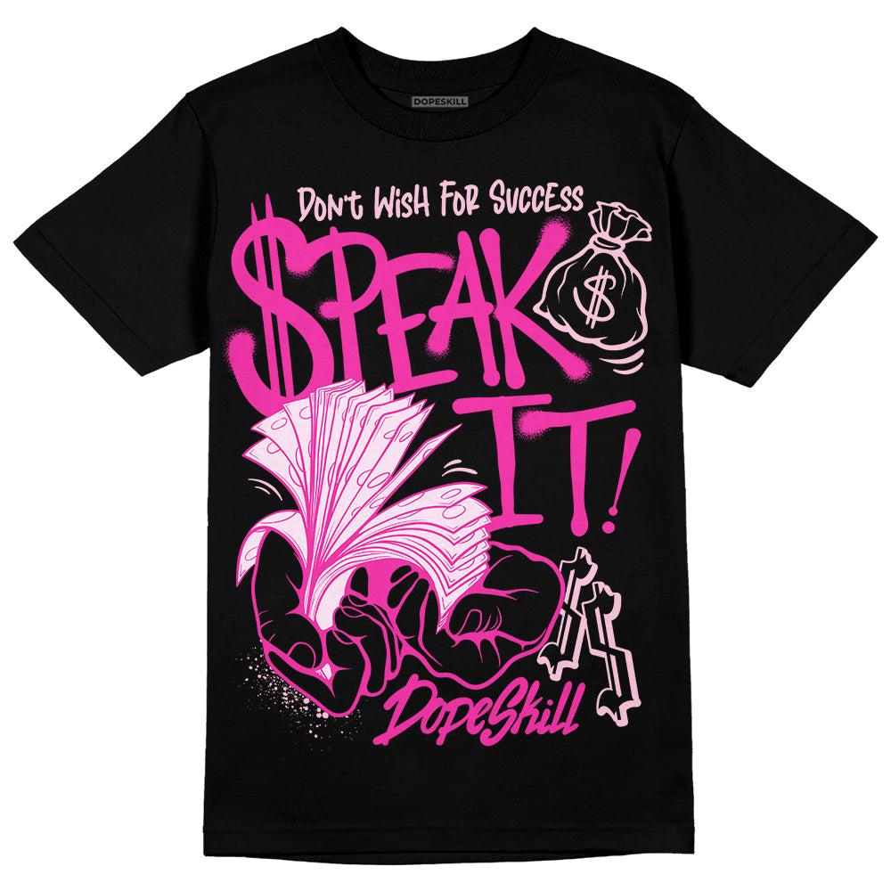 Dunk Low GS 'Triple Pink' DopeSkill T-Shirt Speak It Graphic Streetwear - black