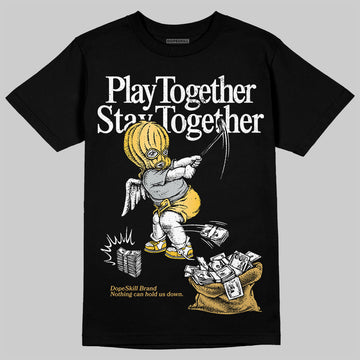 Jordan 12 "Phantom" DopeSkill T-Shirt Play together, Stay together Graphic Streetwear - Black