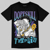 Jordan 8 Retro 'Aqua' 2025 DopeSkill T-Shirt Sorry I've Been Trappin Graphic Streetwear - Black