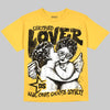 Jordan 4 Thunder DopeSkill T-Shirt Real Ones Choose Loyalty Graphic Streetwear - Mustard