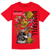 Jordan 4 Red Thunder DopeSkill Red T-Shirt Side Hustle Graphic Streetwear