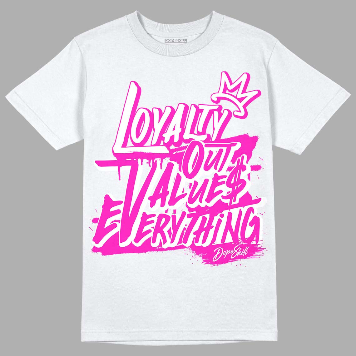 Dunk Low GS “Active Fuchsia” DopeSkill T-Shirt LOVE Graphic Streetwear - White