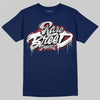 Jordan 4 SB “Summit White/Navy” DopeSkill T-Shirt Rare Breed Type Graphic Streetwear - Navy