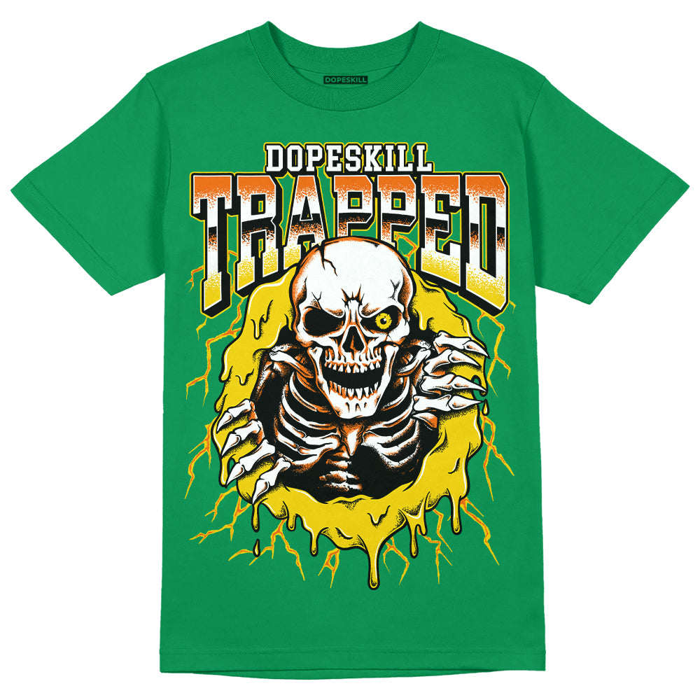 Green Sneakers DopeSkill Green T-shirt Trapped Halloween Graphic Streetwear 