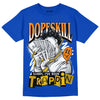 Royal Blue Sneakers DopeSkill Royal Blue T-shirt Sorry I've Been Trappin Graphic Streetwear