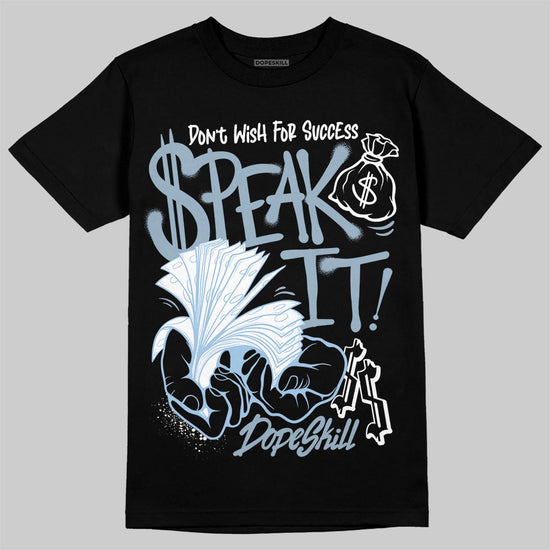 Jordan 40 “Blue Suede” DopeSkill T-Shirt Speak It Graphic Streetwear - Black