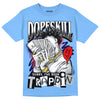 Jordan 9 Powder Blue DopeSkill Tropical Blue T-shirt Sorry I've Been Trappin Graphic Streetwear