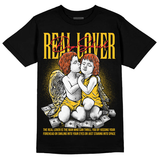 Yellow Sneakers DopeSkill T-Shirt Real Lover Graphic Streetwear - Black