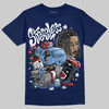 Jordan 1 High OG "Midnight Navy" DopeSkill Navy T-shirt Stressless Graphic Streetwear