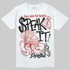 Nigel Sylvester x Jordan 1 Low OG “Nitro” DopeSkill T-Shirt Speak It Graphic Streetwear - White