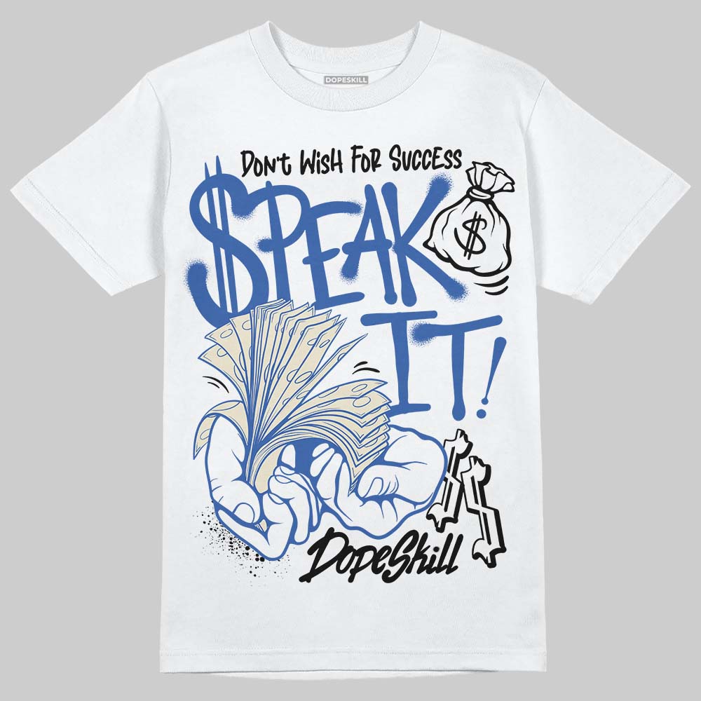 Jordan 1 Low Travis Scott x Fragment DopeSkill T-Shirt Speak It Graphic Streetwear - White
